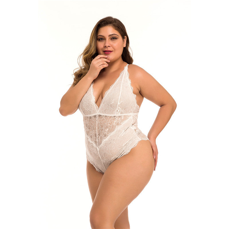 Plus Size Lace Meshsexy Lingerie