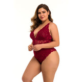 Plus Size Lace Meshsexy Lingerie