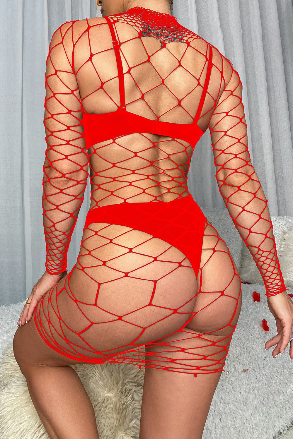 Women's Long-sleeved Mesh Sexy Lingerie