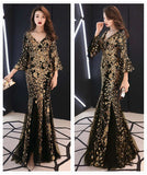 Banquet evening dress princess slim dress