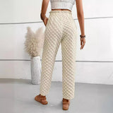 Women's Slim-fit Buttoned Straight Loose Trousers