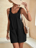 Women's Casual Fashion Solid Color Camisole Jumpsuit