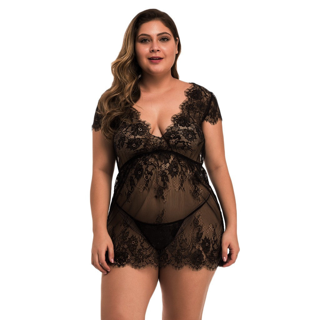 Full size sexy lingerie full lace