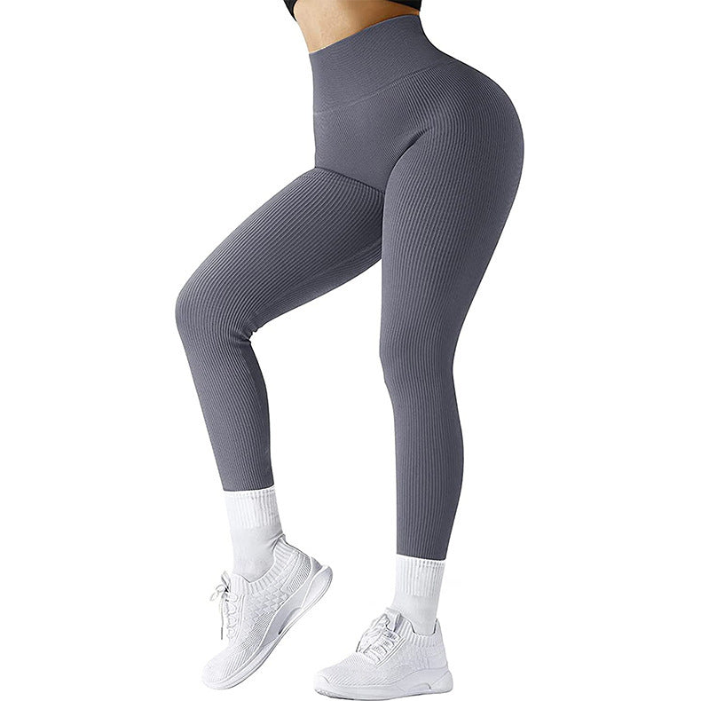 High waist seamless leggings for women, perfect for yoga, running, and fitness activities.