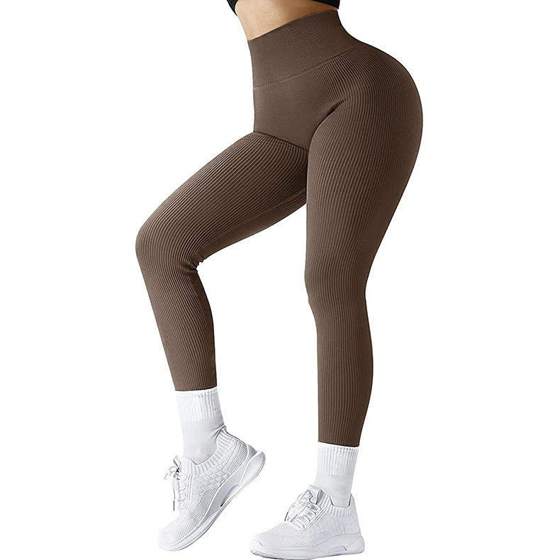 High waist seamless leggings for women, perfect for yoga, running, and fitness activities.