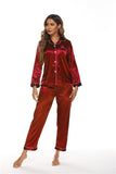 Pajamas Women's Long Sleeve Sleepwear Soft Button Loungewear Pjs Set Nightwear