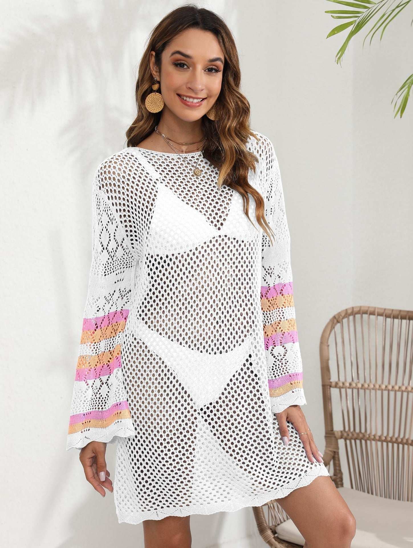 Women's Stitching Bikini Cover-up Dress