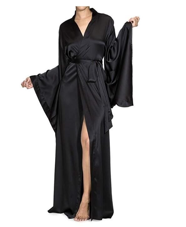 Fashion Nightwear One-piece Satin Bridesmaid Bathrobe